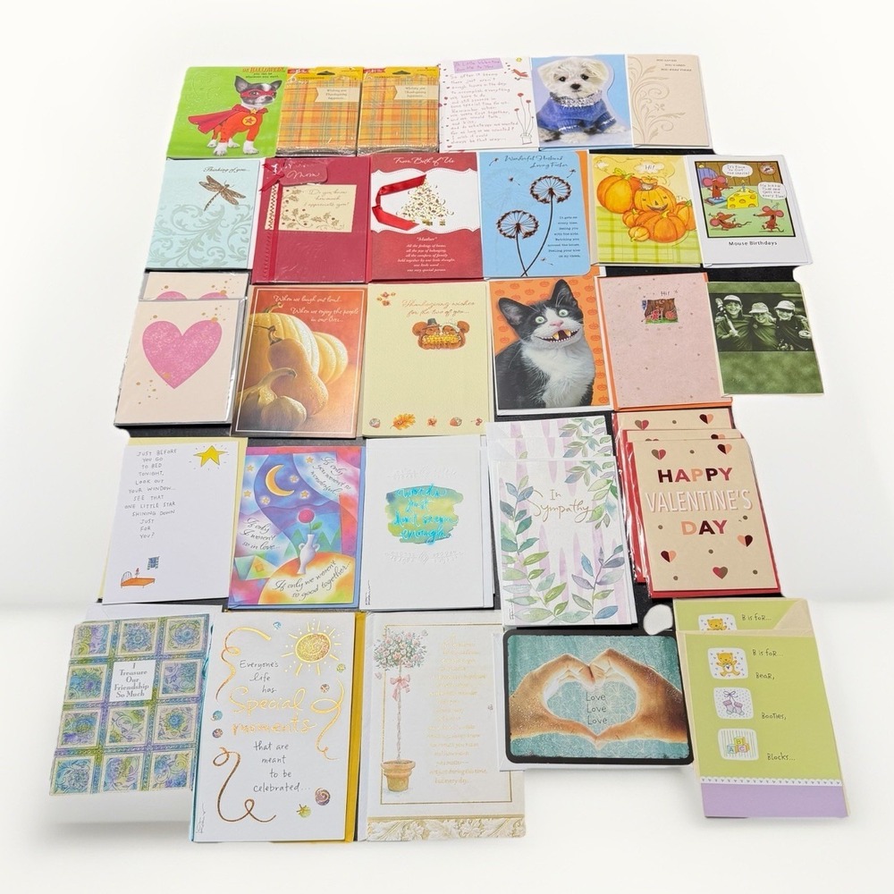 Lot of 49 American Greetings Cards New -Birthday, Sympathy, Love, Holiday